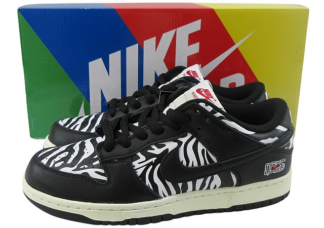 【未使用】NIKE SB&times;Quartersnacks &ldquo;ナイキ&times;クウォータースナックス&rdquo; DUNK LOW OG QS "ZEBRA CAKE/SAFARI" ダンク ロー OG QS ゼブラケーキ サファリ DM3510-001 スニーカー 25.0cm【鹿児島店】｜FIVE MALL
