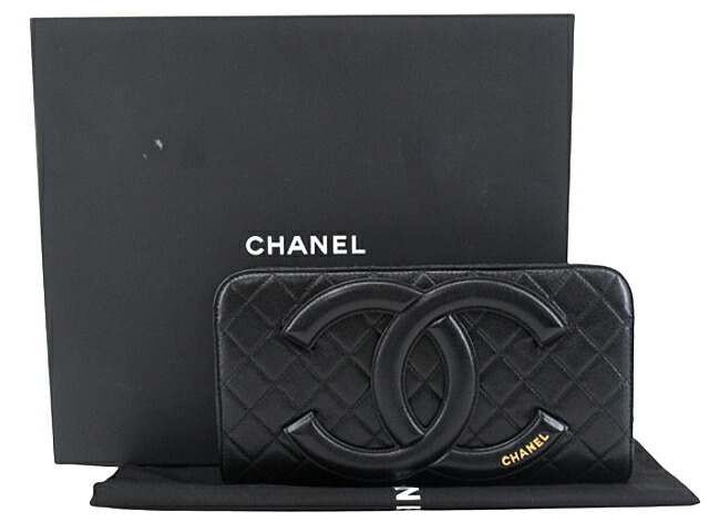 【中古】CHANEL “シャネル” マトラッセ ココマーク クラッチペダル 二番目御徒面子 ウォレット 金入れ 黒いこと【鹿児島店】