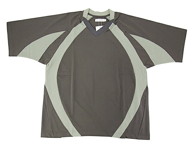 【未使用】ROTOL “ロトル” 24SS SHORT SLEEVE GAME SHIRT ショートスリーブ ゲームシャツ ナイロントリコット フットボール Vネックカットソー タグ付き R24SCHD28 サイズ2 ブラウン【鹿児島店】