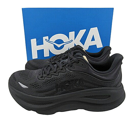 【中古】HOKA "ホカ" BONDI 9 "BLACK/BLACK" ボンダイ9 ブラック/ブラック 1162011 スニーカー サイズ27.5cm【鹿児島店】|FIVE MALL