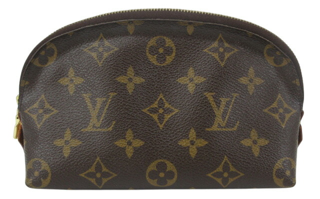 【中古】LOUIS VUITTON “ルイヴィトン” モノグラム ポシェット・コスメティック 化粧ポーチ メイク アクセサリー バッグ USA製 M47515 ブラウン系【鹿児島店】