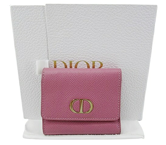 Dior 三つ折り財布　公式オンライン購入　モンテーニュ　ピンク Dior 三つ折り財布 公式オンライン購入 モンテーニュ ピンク