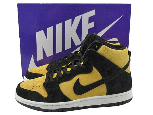 【中古】NIKE SB “ナイキ” DUNK HIGH PRO \"MAIZE AND BLACK\" ダンク ハイ プロ メイズ アンド ブラック DB1640-001 スニーカー 26.0cm【鹿児島店】
