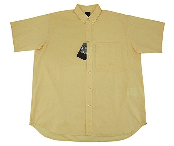 【未使用】DAIWA PIER39 “ダイワピアサーティナイン” 24SS TECH BUTTON DOWN SHIRTS S/S OX テック ボタンダウンシャツ オックスフォード 半袖 オーバーサイズ タグ付き BE-84024 サイズL イエロー【鹿児島店】