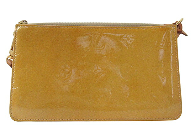 海外限定品◆関税無【LOUIS VUITTON】レキシントン pouch yellow ルイヴィトン LOUIS VUITTON ヴェルニ フラワーレキシントン