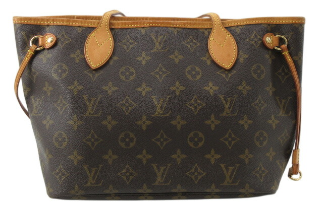 【中古】LOUIS VUITTON “ルイヴィトン” モノグラム ネヴァーフルPM トートバッグ セミショルダー 肩掛け M40155 ブラウン系【鹿児島店】