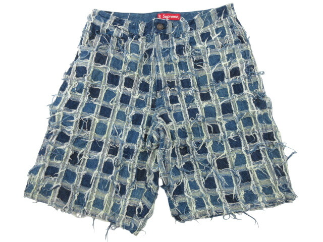 楽天市場】13SS SUPREME Fuck Denim Painter Short (BLACK) 32