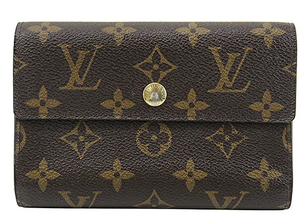 【中古】LOUIS VUITTON “ルイヴィトン” モノグラム ポルトフォイユ・アレクサンドラ ミドルウォレット ショートウォレット 二つ折り財布 M60047 ブラウン系【鹿児島店】