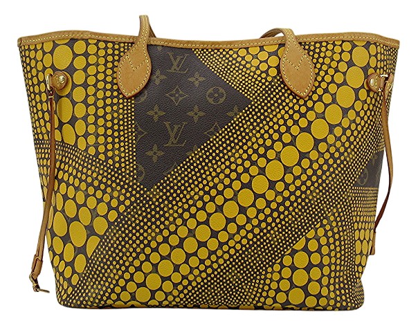 【中古】LOUIS VUITTON “ルイヴィトン” ヤヨイ・クサマ モノグラム・ウェーブ ネヴァーフルMM トートバッグ セミショルダー 肩掛け ドット 草間彌生 Infinity Net インフィニティ・ネット M40685 ジョーヌ【鹿児島店】