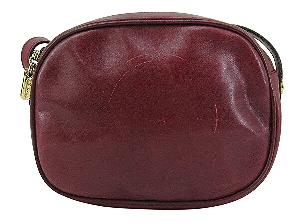 【中古】Salvatore Ferragamo “サルヴァトーレフェラガモ” ショルダーバッグ ポシェット ポーチ クロスボディ 斜め掛け 肩掛け ヴィンテージ オールド ボルドー系【鹿児島店】|FIVE MALL