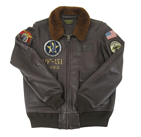 【中古】AVIREX “アヴィレックス”GOAT G-1 VF-51 ゴートスキン なめし革 飛翔上衣 6101052 大きさ40 赤銅色【鹿児島店】