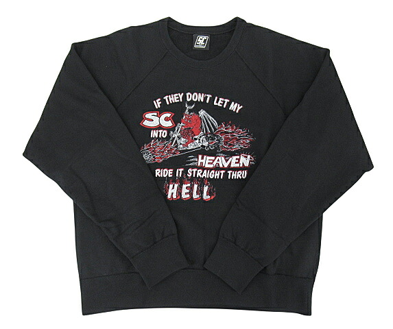 【未当て嵌める】SC Subculture “エスシーサブカルチャー” 23SS DEVIL CREW NECK SWEAT 天魔波旬 労働者の一団のど首 汗水 引き舟付き添い人 SCSW-W2201 大きさ2 黒いこと【鹿児島店】