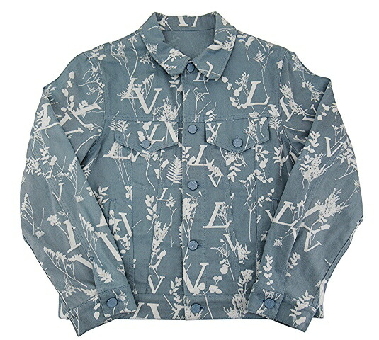 【中古】LOUIS VUITTON “ルイヴィトン” 22AW LVリーフ トラッカージャケット DNA デニム RM222Q NF1 HNA59W サイズ48 ライトブルー系【鹿児島店】|FIVE MALL