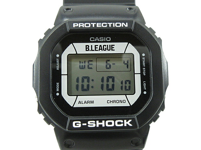 【中古】G-SHOCK “ジーショック” B.LEAGUE×G-SHOCK Collaboration Model DIGITAL 5600 SERIES Bリーグコラボレーションモデル ディジタルウォッチ ウオッチ MADE IN JAPAN DW-5600BLG21-1JR 黒いこと【鹿児島店】