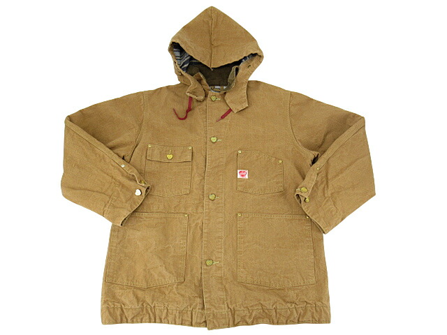 【中古】TCB JEANS “ティーシービージーンズ” Stray Cathartt Chore Coat Duck ストレイ キャットハート チョアコート ダック カバーオール ジャケット サイズ40 ブラウン【鹿児島店】