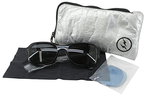 【中古】MONCLER×FragmentDesign “モンクレール×フラグメントデザイン” コラボ サングラス スクエア ML 0204-P 01A ブラック【鹿児島店】