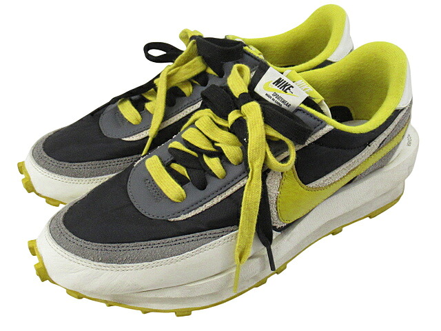 【中古】NIKE×sacai×UNDERCOVER “ナイキ×サカイ×アンダー覆いかぶせる” LD WAFFLE \"BLACK/SAIL-DARK GREY-BRIGHT CITRON\"" LD ワーヘル 黒いこと/セイル/うす暗い薄墨色/ブライト シトロン DJ4877-001 スニーカー 28.5糎【鹿児島店】"