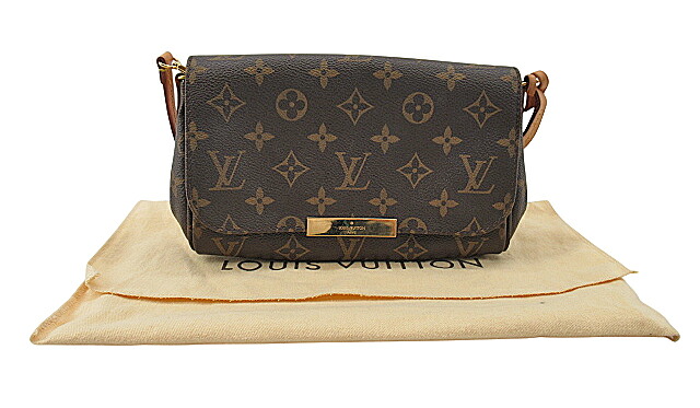 【中古】LOUIS VUITTON “ルイヴィトン” モノグラム フェイボリットPM 2WAY肩部 チェーン店ハンドバック 差し交わす上半身 曲がった掛け 肩かけ クラッチペダル 2塁手御徒面子 M40717 赤銅色系【鹿児島店】