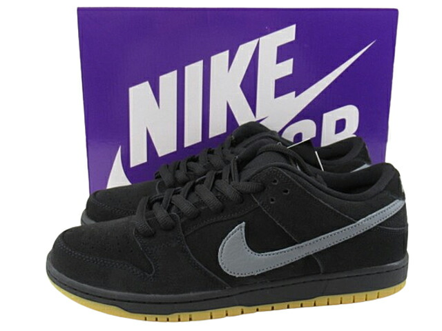 【未当て嵌める】NIKE SB “ナイキSB” DUNK LOW PRO \"BLACK/FOG\"" ダンク 置き目 労働者階級 黒いこと/蒸気霧 BQ6817-010 スニーカー 28.5糎【鹿児島店】"