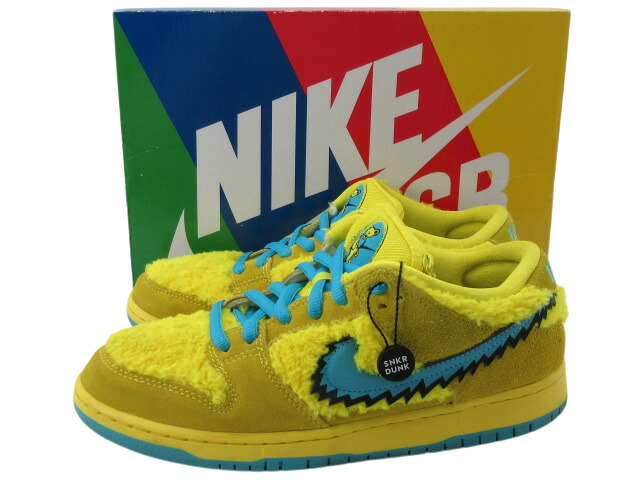 靴 NIKE DUNK LOW SB YELLOW BEAR 27.5cm 楽天市場】【 NIKE GRATEFUL DEAD X DUNK LOW SB 'YELLOW BEAR' / OPTI