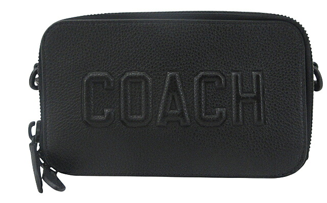 【中古】COACH “コーチ” チャーター スリム クロスボディ・コーチ グラフィック ショルダーバッグ 斜め掛け レザー CW540 ブラック【鹿児島店】