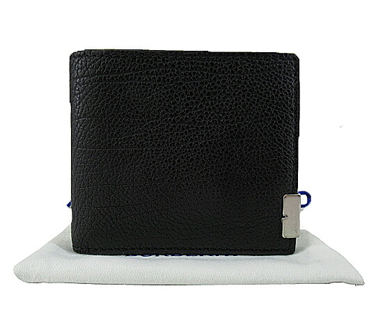 【中古】BURBERRY “赤ちょうちんバリー” B Cut Bi-Fold Wallet Bとり捨てる バイフォールド ウォレット なめし革 紙入れ 8080663 黒いこと【鹿児島店】
