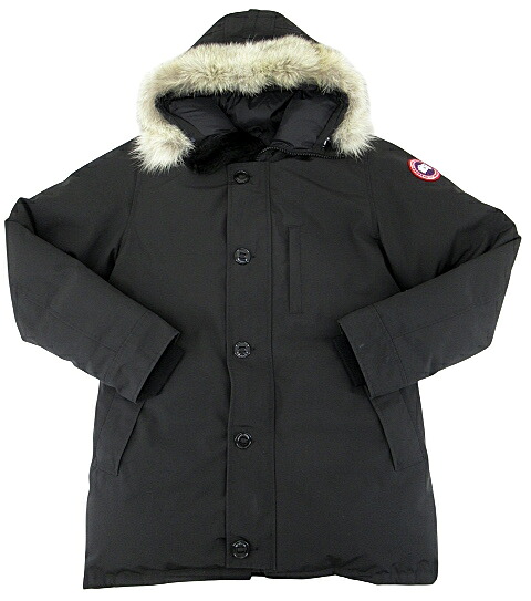 【中古】CANADA GOOSE “カナダグース” JASPER PARKA ジャスパーパーカ コヨーテファー ダウンジャケット フーディ 3438JM サイズXL ブラック【鹿児島店】