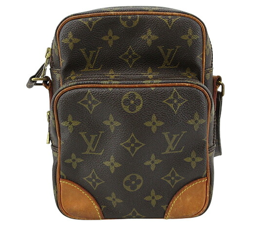 【中古】LOUIS VUITTON “ルイヴィトン” モノグラム アマゾン ショルダーバッグ クロスボディ 斜め掛け 肩掛け 80年代 ヴィンテージ オールド M45236 ブラウン系【鹿児島店】