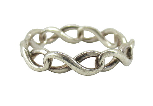 【中古】TIFFANY&Co. &ldquo;ティファニー&rdquo; インフィニティリング シルバー 925 指輪 アクセサリー 11号 シルバー【鹿児島店】｜FIVE MALL