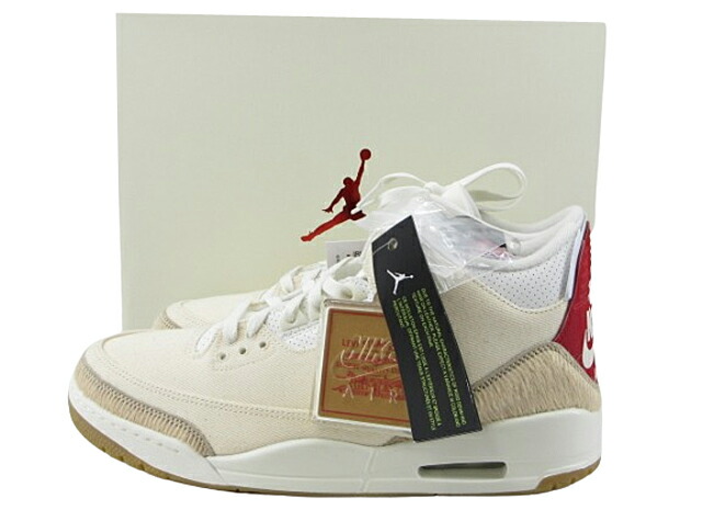 【未使用】NIKE×LEVI'S “ナイキ×リーバイス” AIR JORDAN 3 RETRO LSC LNY SP "ECRU DENIM" エアジョーダン3 レトロ エクリュデニム IR0910-400 29.0cm【鹿児島店】|FIVE MALL