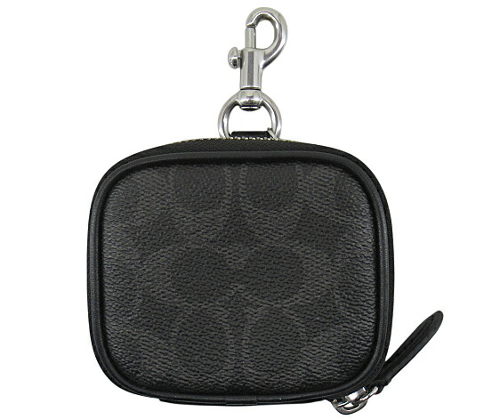 【中古】COACH “コーチ” クリップオン ポーチ シグネチャー キャンバス コインケース 小銭入れ 小物入れ CBI07 ブラック【鹿児島店】 7,920円