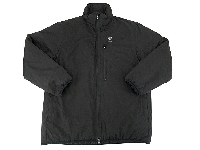 【中古】South2 West8 “サウスツーウエストエイト” 21AW Insulator Jacket Poly Peach Skin インシュレータージャケット ポリピーチスキン スタンドカラー 中綿 JO761 サイズL ブラック【鹿児島店】|FIVE MALL