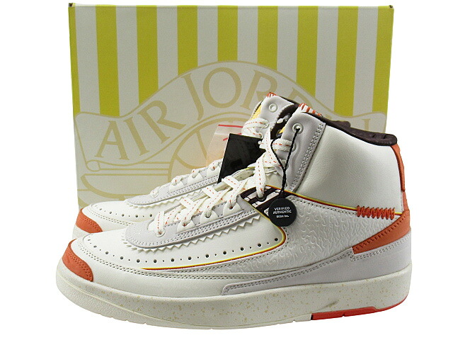 【未当て嵌める】NIKE×MAISON CHATEAU ROUGE “ナイキ×住みか 城郭建築 頬べに” AIR JORDAN 2 RETRO SP \"UNITED YOUTH NATIONAL\"" エアジョーダン2 レトロ ユナイテッド 青少年 国家的 DO5254-180 スニーカー 25.5糎【鹿児島店】"