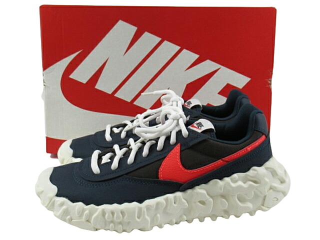 【中古】NIKE “ナイキ” OVERBREAK \"ARMORY NAVY/BRIGHT CRIMSON\"" オーバーブレイク アーモリーネイビー/ブライトクリムゾン DC8240-400 スニーカー 28.0糎【鹿児島店】"