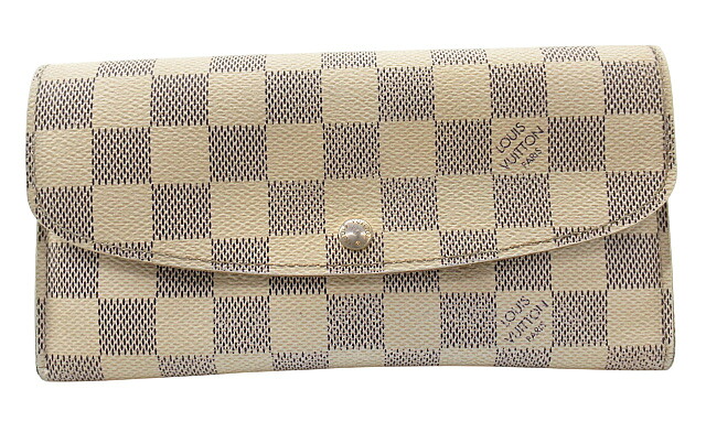【中古】LOUIS VUITTON &ldquo;ルイヴィトン&rdquo; ポルトフォイユ・エミリー ダミエ・アズール ロングウォレット 二つ折り財布 長財布 N63021 【鹿児島店】｜FIVE MALL
