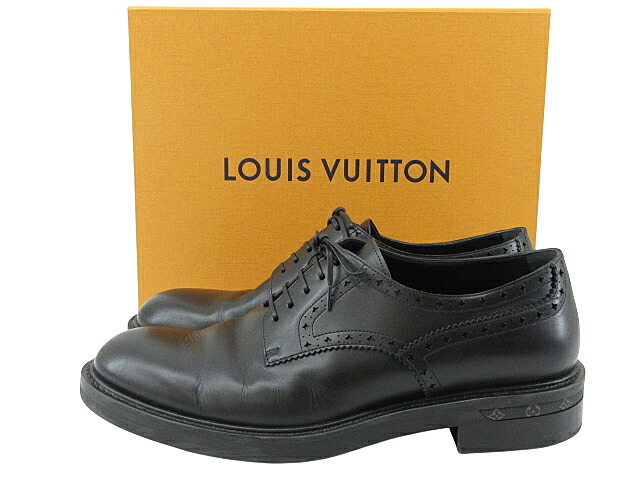 【中古】LOUIS VUITTON “ルイヴィトン” LV シティ 力くらべ 商行為シューズ 御召しものシューズ メンズ靴 1AIWY9 9 (27.5珊好いかげんに) ノワール【鹿児島店】
