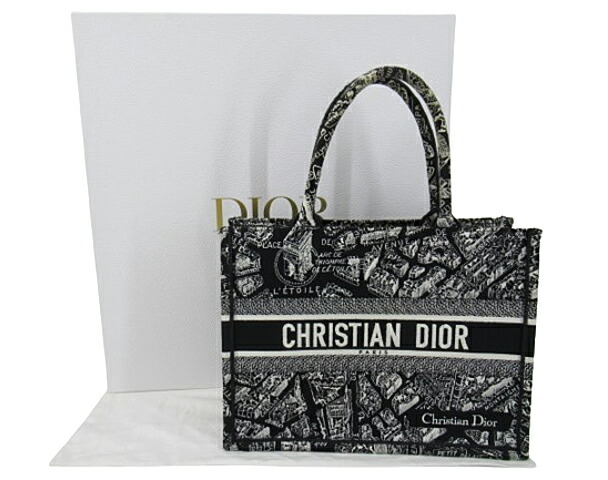 【ヴィンテージ】Rank:B☆Dior ブルー スモール トートバッグ 楽天市場】ディオール DIOR サイズ:M BOOK TOTE ブックトート