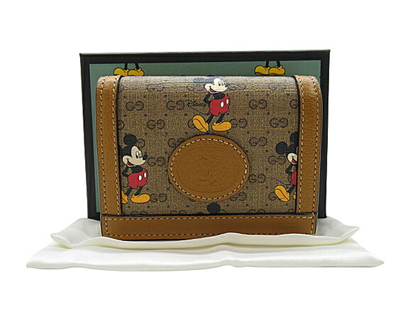 楽天市場】グッチ GUCCI 二つ折り財布 GG DISNEY（ディズニー）x GUCCI
