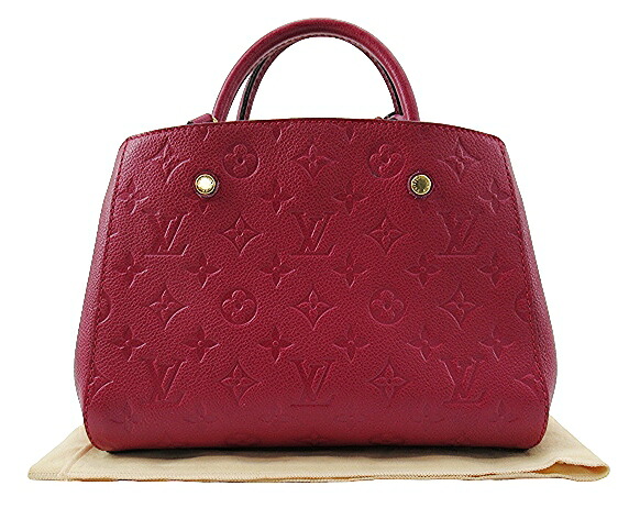 【中古】LOUIS VUITTON “ルイヴィトン” モノグラム・アンプラント モンテーニュBB 2WAYショルダー ハンドバッグ クロスボディ 斜め掛け 肩掛け M50617 グレープ【鹿児島店】