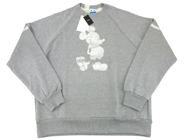 【未当て嵌める】N.HOOLYWOOD “エヌハリウッド” 24AW MICKY MOUSE SWEATSHIRT ミッキーマウス トレーナー 労働者の一団素っ首 引き船付き添い人 1242-CS01-027 pieces 23-13-0069-836 大きさL 薄墨色【鹿児島店】