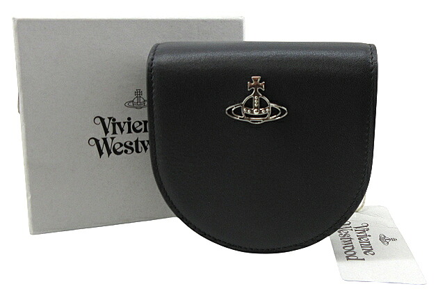【中古】Vivienne Westwood “ヴィヴィアンウエストウッド SMOOTH LEATHER NANO SADDLE CROSSBODY スムースレザーナノサドルクロスボディ ショルダーバッグ クロスボディバッグ ボディバッグ 斜め掛け 肩掛け チェーンショルダー 43030005 ブラック【鹿児島店】