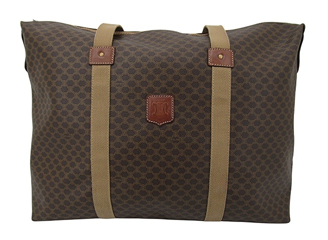 【中古】CELINE &ldquo;セリーヌ&rdquo; マカダム柄 ボストンバッグ ハンドバッグ M07 ブラウン系【鹿児島店】｜FIVE MALL