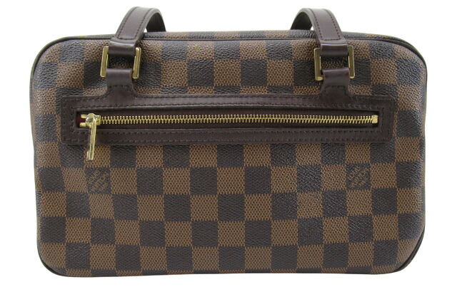 【中古】LOUIS VUITTON “ルイヴィトン” ダミエ・エベヌ シテMM セミショルダー ハンドバッグ 肩掛け N48068 ブラウン系【鹿児島店】