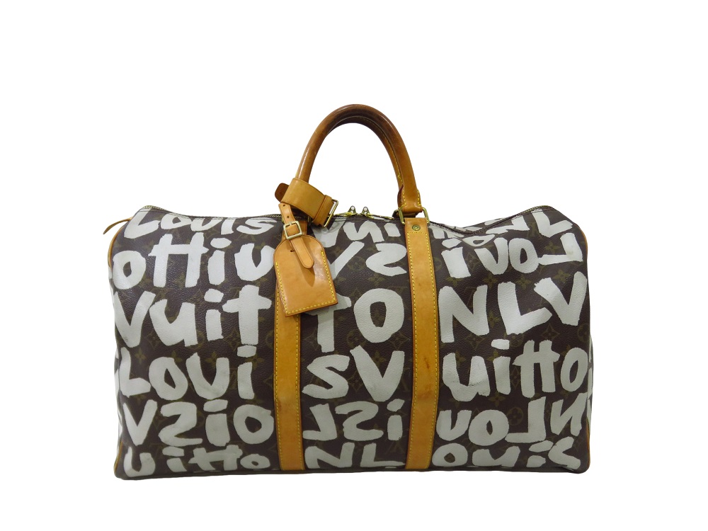【中古】 LOUIS VUITTON ルイ・ヴィトン ボストンバッグ モノグラムグラフィティ キーポル50 M92197 【加治木店】