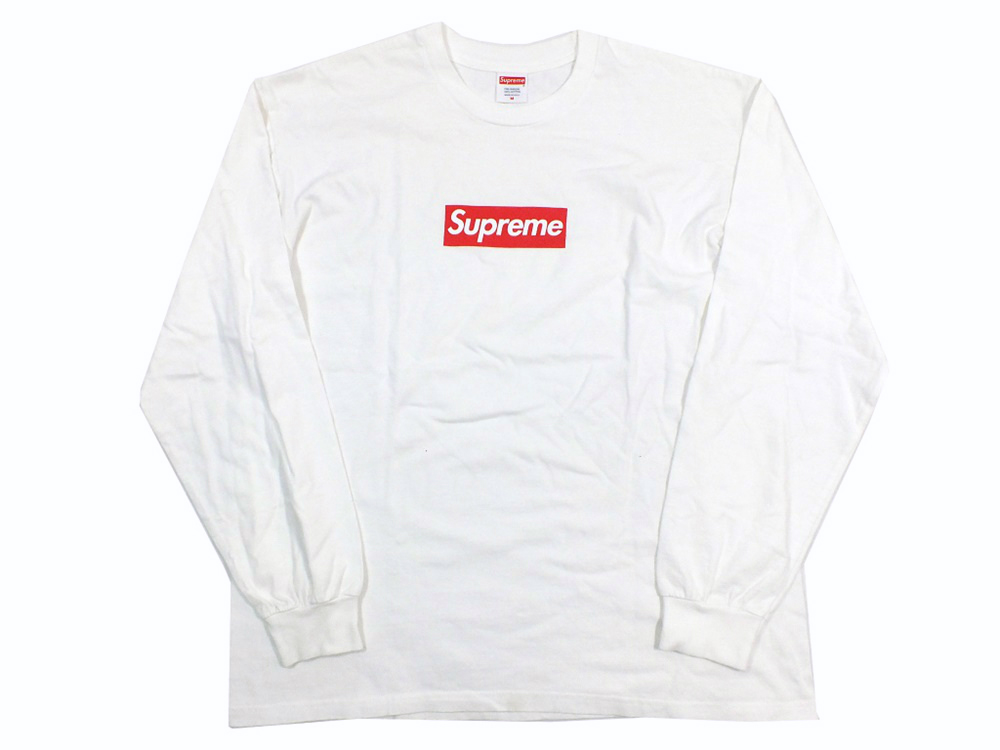 紺×赤 Supreme Box Logo L/S Tee シュプリーム ボックス ロゴ | www