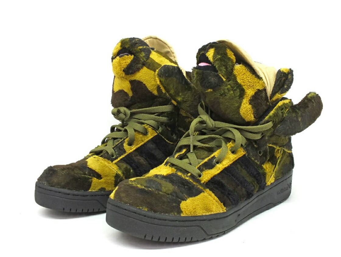 還元祭 中古 Adidas Originals By Jeremy Scott Camobear Q917 27 5cm アディダス オリジナルス バイ ジェレミースコット カモベアー スニーカー 靴 都城店 国産 Ipms Panenviron Com