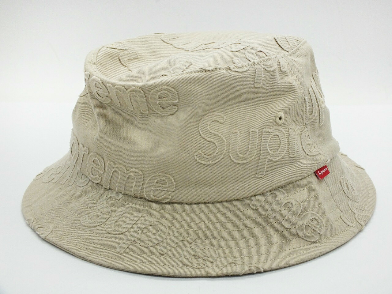帽子 Supreme Stone  Stripe Crusher Tan Stone Island x Supreme Stripe Crusher Peach Bucket Hat