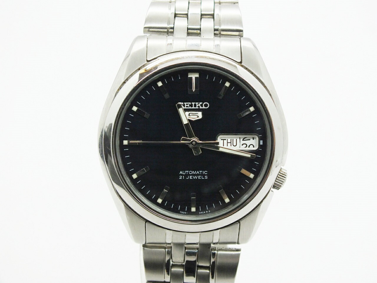 楽天市場】質屋 腕時計 稼働 セイコー 5 ファイブ SEIKO アイスブルー