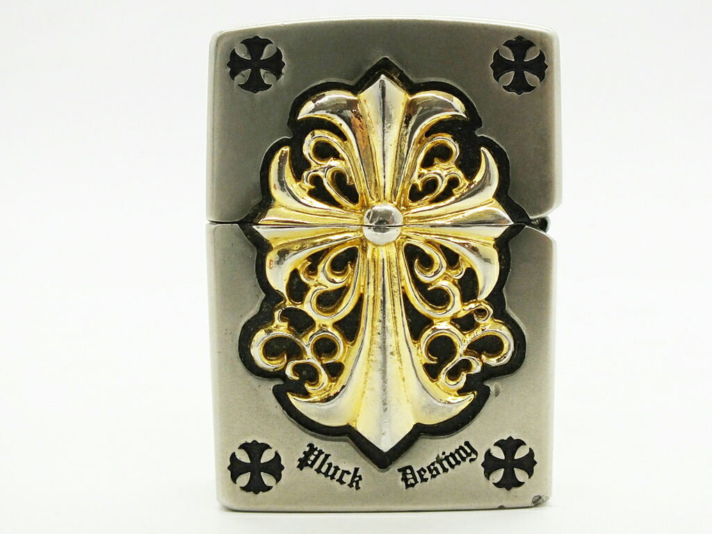【中古】Zippo クロス メタルジャケット \