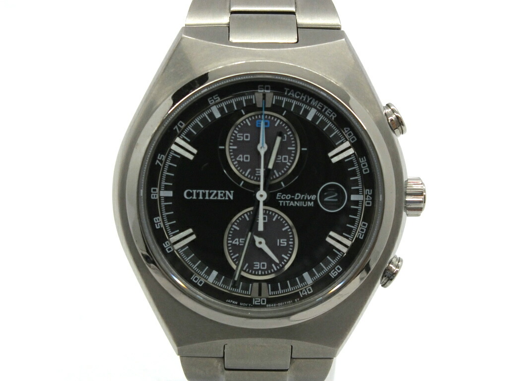 【中古】CITIZEN エコドライブ B642-0013P01 \"シチズン メンズ チタン 腕時計 ウォッチ\" 【都城店】